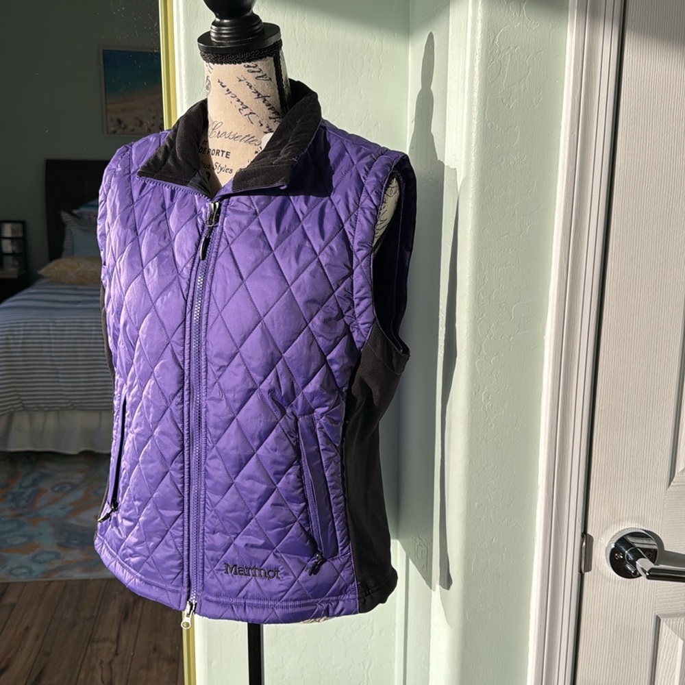 Marmot Purple Quilted Vest NWT - Picture 4 of 6